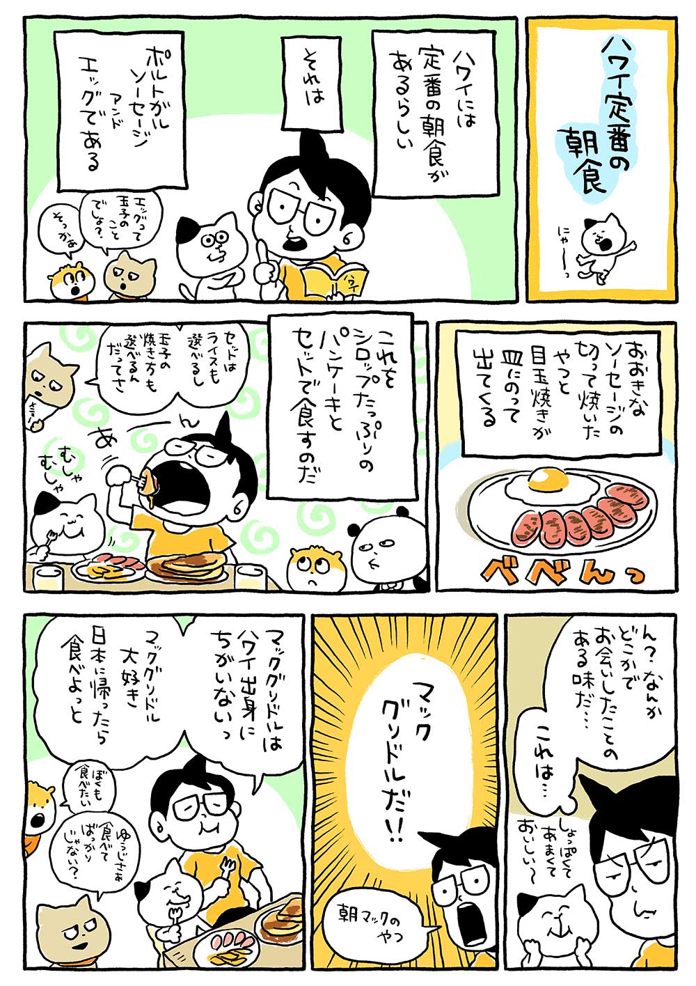 ハワイ定番の朝食