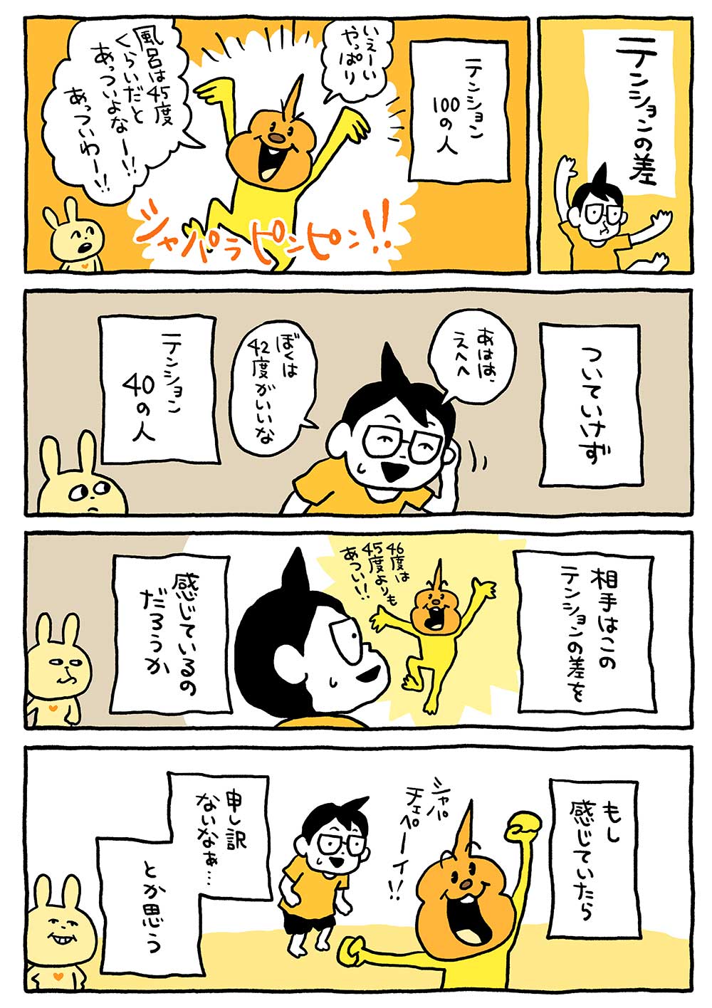 テンションの差