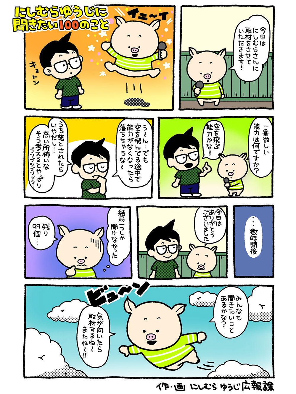 にしむらゆうじに聞きたい100のこと