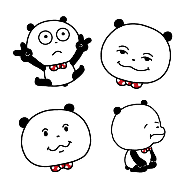 いい顔すぎる ごきげんぱんだ絵文字